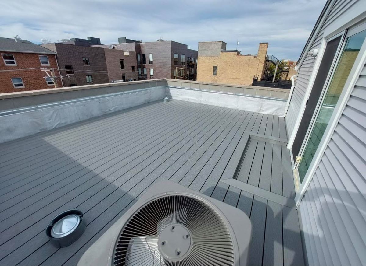 Roof top deck after