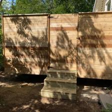 Custom Cedar Deck With Privacy Fence and Hot Tub in New Buffalo, MI 5