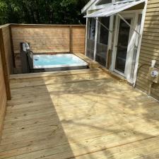 Custom Cedar Deck With Privacy Fence and Hot Tub in New Buffalo, MI 7