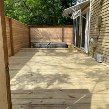 Custom Cedar Deck With Privacy Fence and Hot Tub in New Buffalo, MI 8
