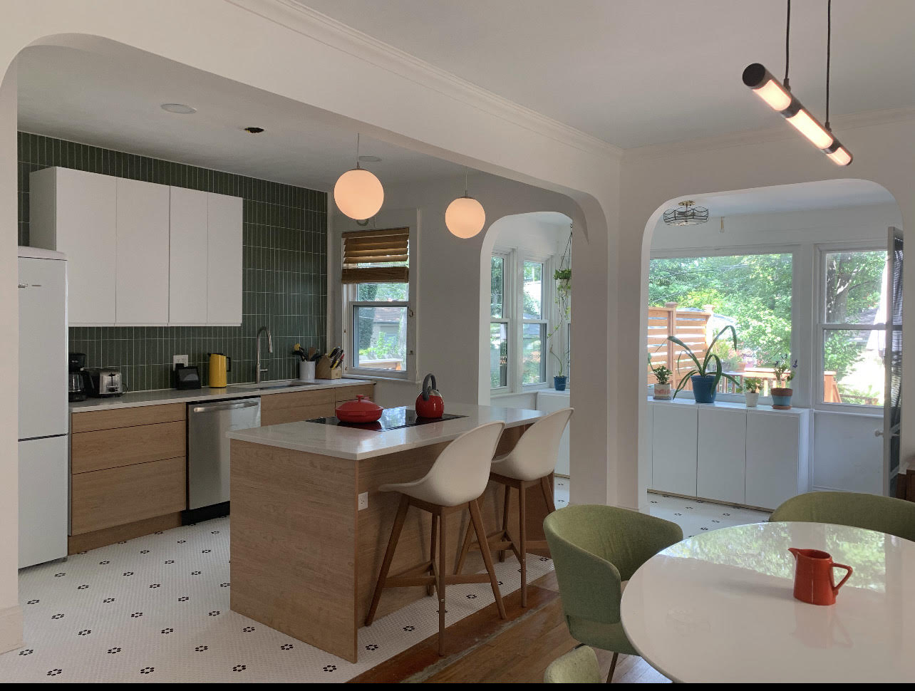 Kitchen renovation with load bearing wall removal in chicago il